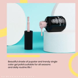 Beetles Gel Nail Polish, 1 Pcs 15ml Skin Nude Neutral Color Soak Off Gel Polish Nude Nail Art U V Lamp Manicure Salon DIY at Home Spring Gift