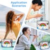 Rainbow Cosmetic Bag Clear Makeup Bag Inspirational Gift for Women