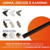 Tecnolite - Conector Recto para Riel de Spot, Color Negro,