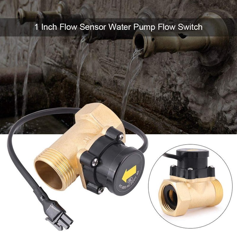 Water Flow Switch HT-800 Flow Monitor G1 Thread 220 V