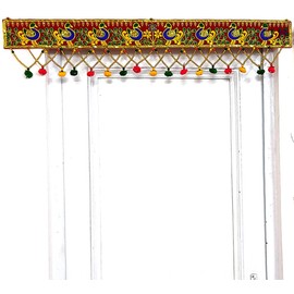 Guirnalda de puerta multicolor Toran Bandhanwal India