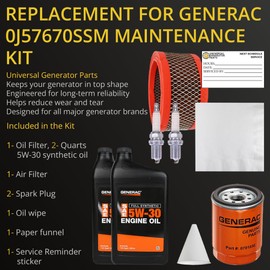 Scheduled Maintenance KIT 760/990 EXT 5W30 Synthetic Oil - 0J57670SSM with UGP Replacement for Air Filter 0C8127