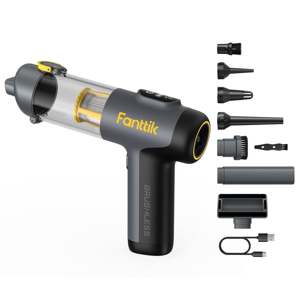 Fanttik Slim V9 Mix Car Vacuum, 4 in 1 Handheld