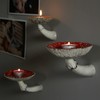 Kunyeah Mushroom Hanging Shelf Wall Floating Shelf Mushroom Shaped Resin