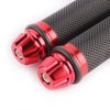 Motorcycle 7/8" CNC Hand Grips Aluminum Rubber Gel Handlebar for