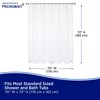 Microban Protected Medium Weight PEVA Shower Liner, 70" W x