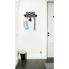 Wall-Mounted Metal Key Holder Hooks - 10 Hook Rack for