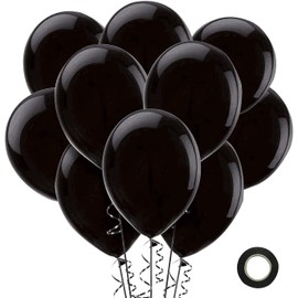 Black Balloons,50-pack,12-Inch, Latex Balloons (50)