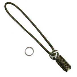 EDC Paracord Multi Lanyard Aracal Camo Camo Glow in the Dark Multi Tool with Steel Ring Royal Breeze Made in Japan