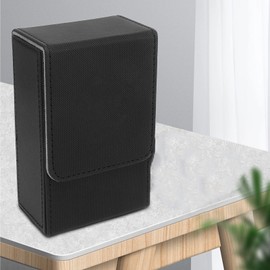 VGEBY Card Storage Box, PU Leather Card Box for Universal Standard Size Tarot Cards (Black)