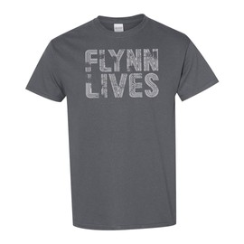 DIRTYRAGZ Men's Flynn Lives Retro Vintage T Shirt XL Grey