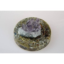 Orpanit® Orgonite Saucer Merkaba I Orgonite I Protection Against EMF, 5G, HAARP, Radio Radiation I Real Orgone Energy for More Harmony I Health I Healing Stones