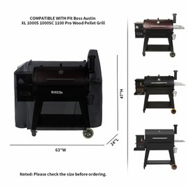 UPFETIA Grill Cover for Pit Boss Grill Cover, Austin XL,1000S, 1000SC, 1000SQ, 1000SC2, 1100 Pro, 1000/1100/1150/1500 Series, 1000 Series Wood Pellet Grills, 600D Waterproof Pit Boss Accessories