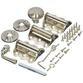 Wright Products - Full Screen Door Kit for Vinyl and Wood Screen Doors, Satin Nickel