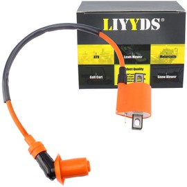 LIYYDS Ignition Coil Compatible with Yamaha Bear Tracker 250 Trail Boss 330 TTR125 YFM350 Warrior YFM350 Big Bear Raptor 350 ATC185S ATC200 ATC200ES ATC200S