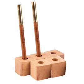 Tierneys Pen Holder, Pen Stand, Seal Stand, Makeup Brush, 1 Pen Holder, Wooden, Simple Design, Dice Mold (Set of 5)