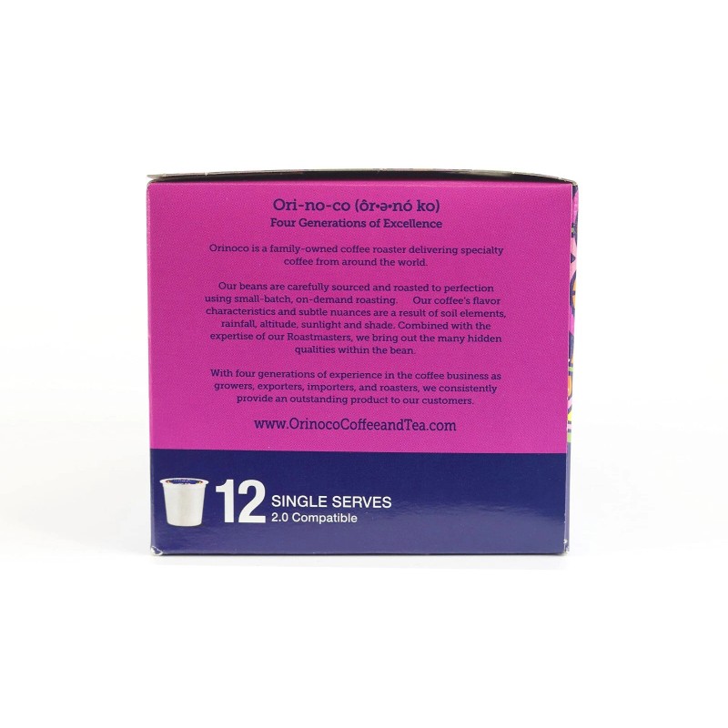 Orinoco Organic Fair Trade Mocha-Java Blend Single Serve 72ct