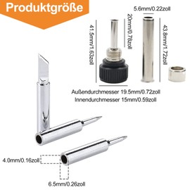 Copper Soldering Iron Set, 11 Pieces Welding Pen Nozzle, Welding Soldering Tips, Lead-Free Soldering Tip Copper Soldering Tip Copper for Soldering Station, Welding, Soldering etc. (Silver)