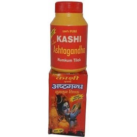 Ashtagandha Kumkum Tika Tilak Pure Chandan Powder for God's Pooja (125 Gram) Kashi Tulsi Ashtagandha Kumkum Tika Tilak Pure Chandan Powder for God's Pooja