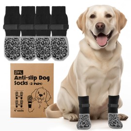 PICK FOR LIFE Dog Socks Non-Slip 2 Pairs Double-Sided with Adjustable Straps for Indoor Use (XS)
