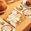 Thanksgiving Plates and Napkins Dinnerware Sets, Thanksgiving Disposable Paper Plate