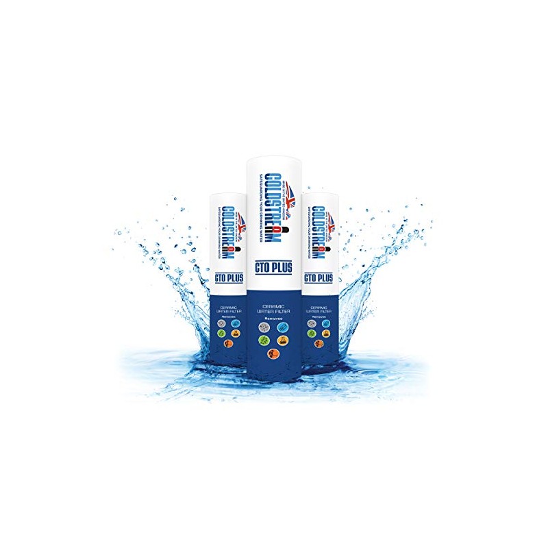 Coldstream CTO Plus Ceramic Water Filter, Mains Pressure, for use