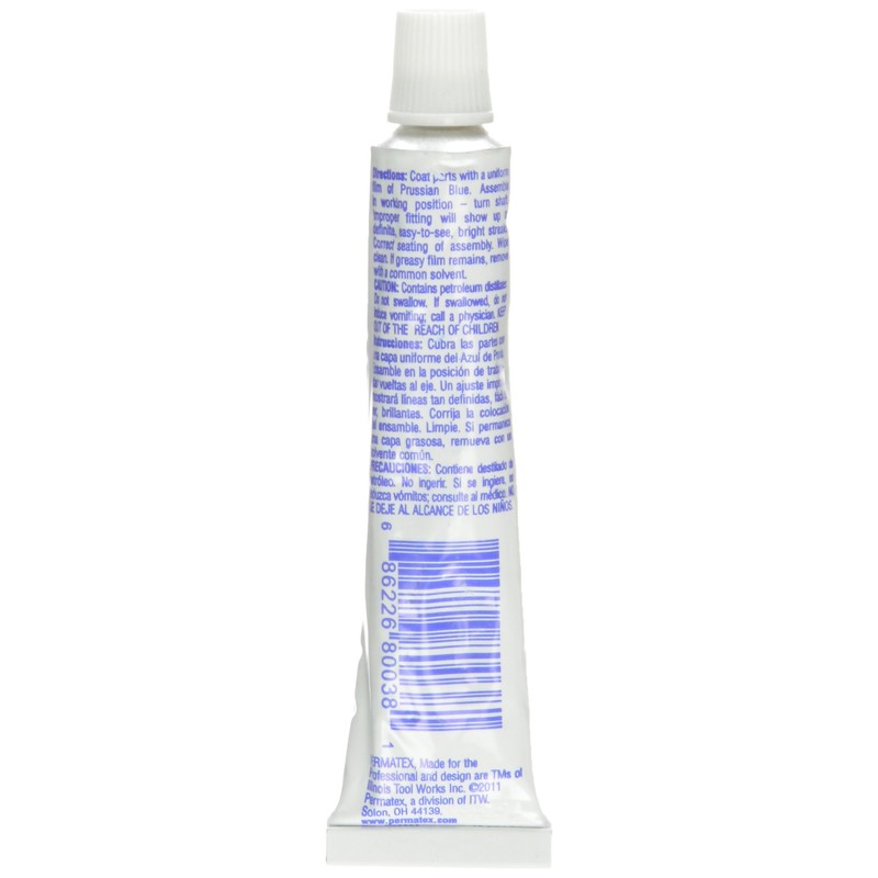 Permatex 80038 Prussian Blue Fitting Compound, 0.75 fl oz Tube,