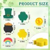 JUNEBRUSHS Erasers for Kids, 150Pcs St. Patrick's Mini Erasers Cute