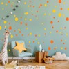 Polka Dots Wall Stickers, Pack of 128, Round & Hand-Drawn