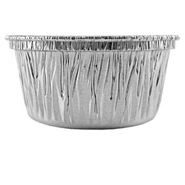 PROPAC & SEAL 4 oz. Aluminum Foil Cup - Disposable Utility/Cupcake/Ramekin/Muffin Baking Tins Pack of (100)