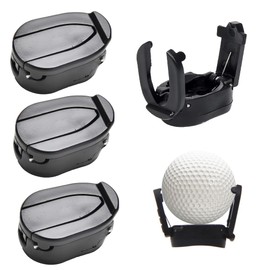 4Pcs Golf Ball Collector - Foldable Golf Ball Picker Upper with Claw Grabber, Portable Retriever for Putter End​
