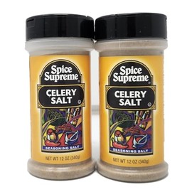 2 pack of Seasoning Herbs and Spices You Choose Your Flavor by Spice Supreme (12oz, Celery Salt)