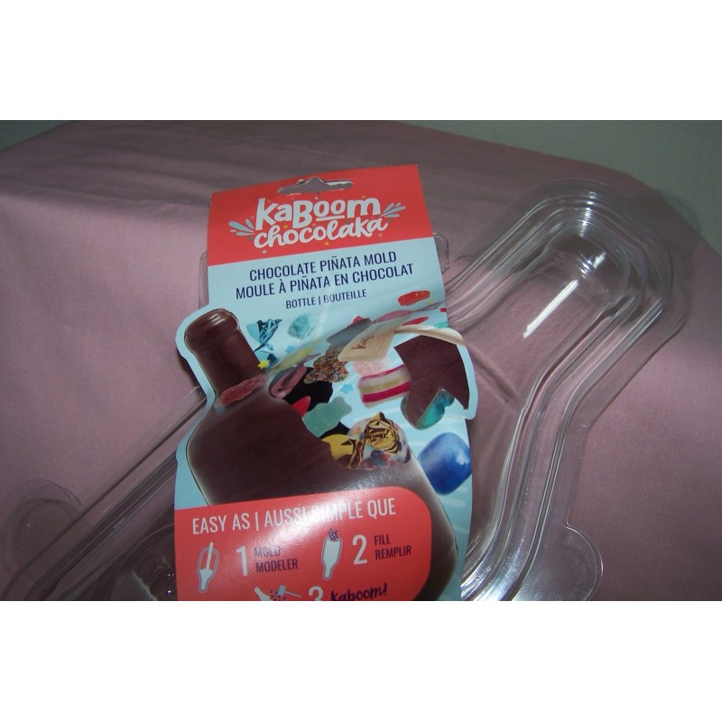 Kaboom Chocolate Pinata Bottle Mold Makes One Pinata, Reusable NEW