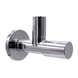 VARIOSAN Designer Angle Valve 12678, 1/2 Inch, Long Design, Self-Sealing, Chrome-Plated