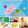4 Pack Ice Tray Durable & Flexible, Silicone 14 Ice