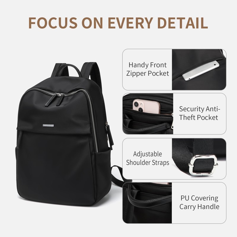 GOLF SUPAGS Womens Laptop Backpack with Separate Laptop Compartment Water