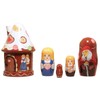 Hansel and Gretel 5 Piece Russian Wood Nesting Doll Matryoshka