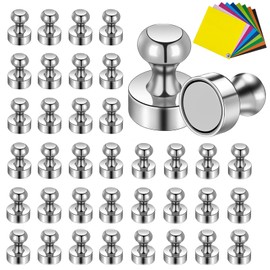 Omtofo Pack of 38 Neodymium Magnets, Extra Strong, 12 x 16 mm, Mini Magnets, Magnets for Magnetic Board, Strong Magnets for Fridge, Pegboard, Notice Board, Whiteboard (Not Suitable for Glass