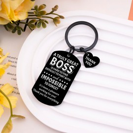UIWIHHP Boss Keychain Boss Gifts for Women Men Cool Birthday Christmas Gifts for Bosses Thank You Appreciation Gift for Bosses Female Going Away Retirement Boss's Day Gift Ideas