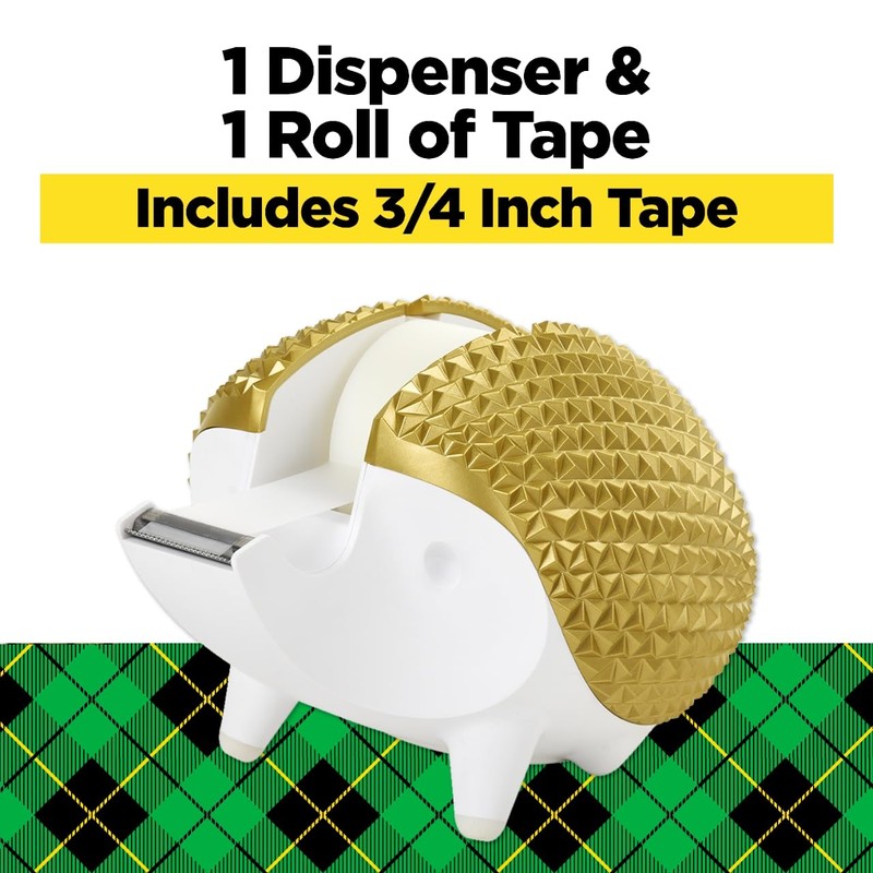 Scotch Hedgehog Tape Dispenser, Great for Gift Wrapping, Includes 3/4