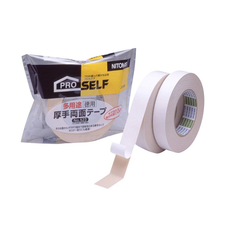 Nitoms J0080 Multi-Purpose Thick Double Sided Tape Value No.523, 1.2
