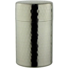 Nagao 18-8 Stainless Steel Tea Canister, Small, Diameter 6.5×Height 11cm, Boxed, SECCHU, Made in Japan