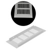 2 PCS 80 * 200mm Silver Aluminum Alloy Mesh Air