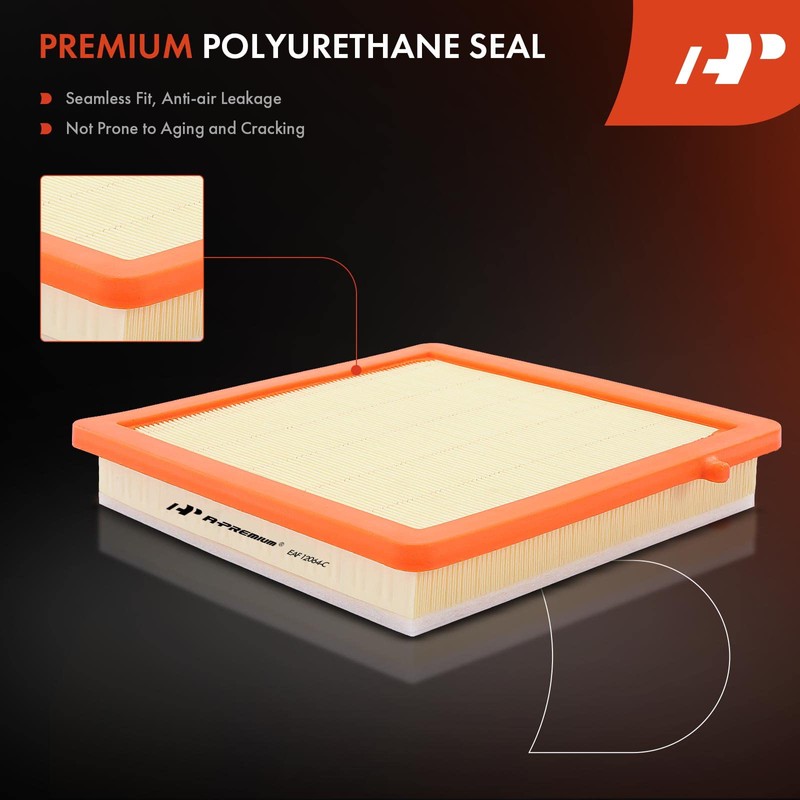 A-Premium Filtro de aire de motor de 2 piezas compatible