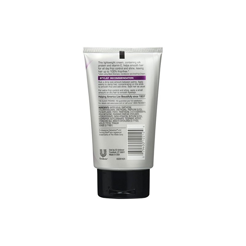 Suave Professionals Anti-Frizz Cream, Sleek - 3.5 oz