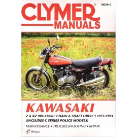 1973-1981 Kawasaki Z KZ 900-1000cc Chain Shaft Drive Clymer Repair Manual M3593