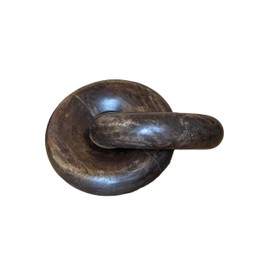 Eximious India 2 Knot Coffee Table Decor Home Decor Console Table Decor Items Book Shelf Decor Accents Living Room Wood Knot Decor Chain Link Decor (Walnut Wood)