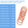 Mupera Copper Crush Washer Kit - Heavy Duty 200PCS 9