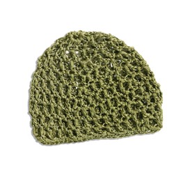 Women’s Stylish Mesh Hair Net Crochet Cap – Hand-Crocheted Silk Accessory, Turban Night Cover, Beanie for Elegant Hair Protection Mint