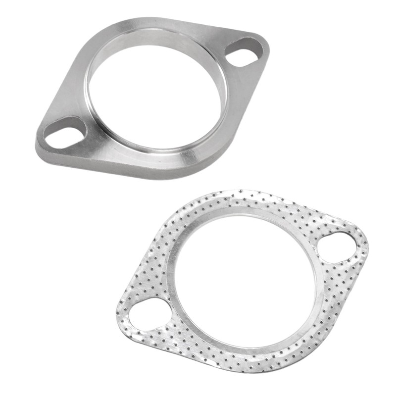2PCS 2 Bolt 2.5in Exhaust Flange Connection Kit Stainless Steel